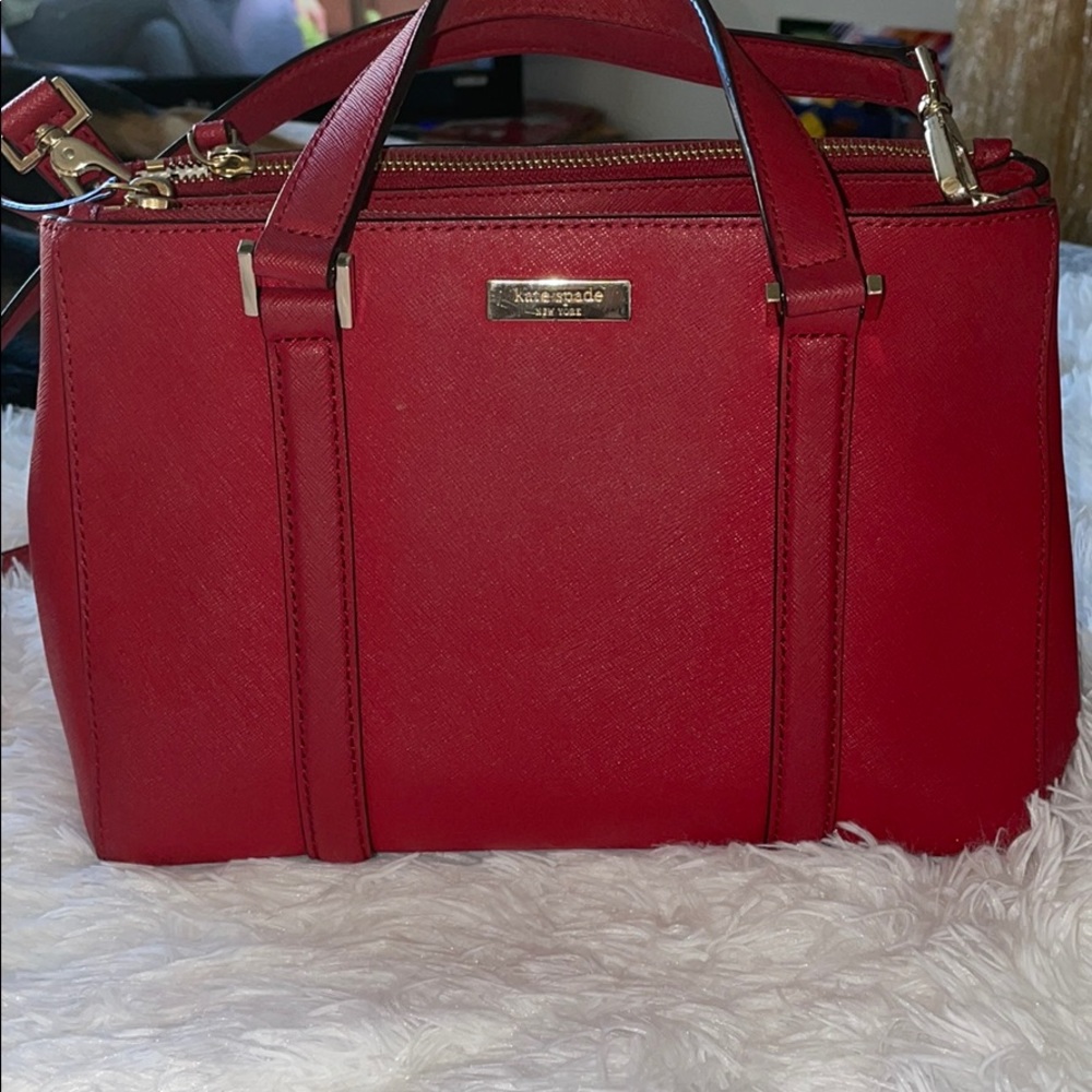 Red Kate spade bag